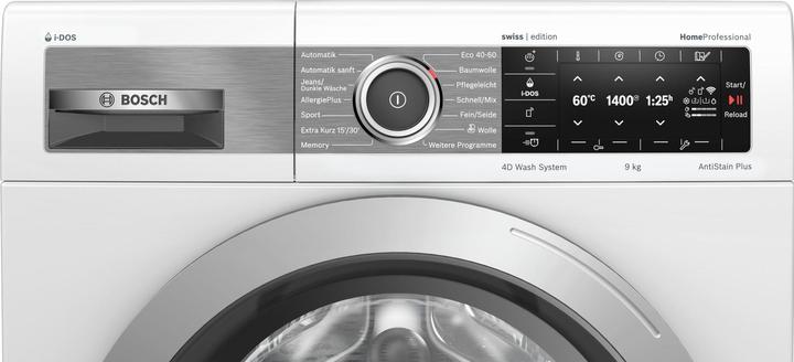 Image du produit Bosch Hausgeräte HomeProfessional WAVH8E41CH (9 kg, Gauche, Fiche CH)