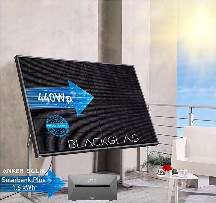 Actual product image Blackglas Solar system ECOstorage 440 W (440 W)