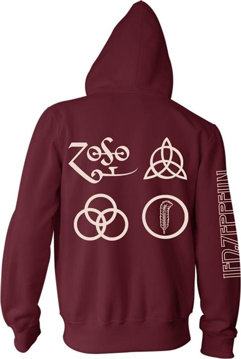 Immagine prodotto Led Zeppelin Symbols (Zipper-Hoodie) (M)
