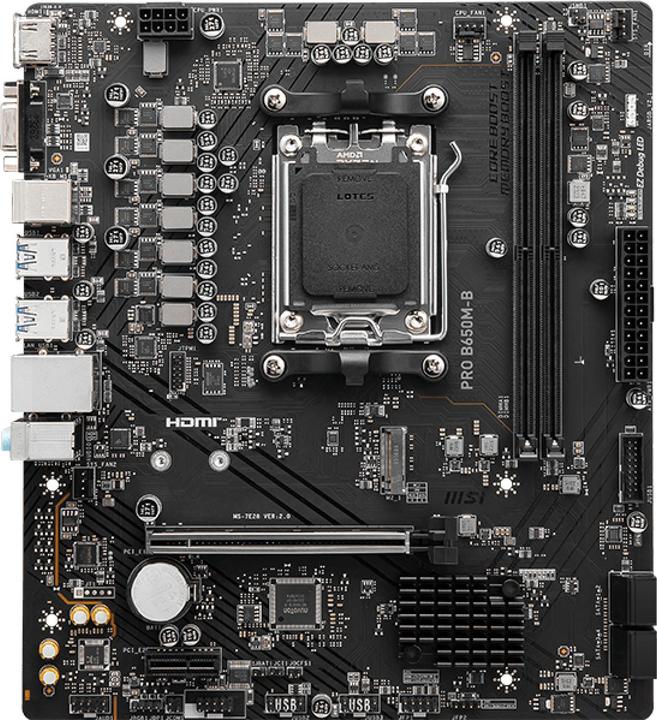 Produktbild MSI PRO B650M-B (AM5, AMD B650, mATX)