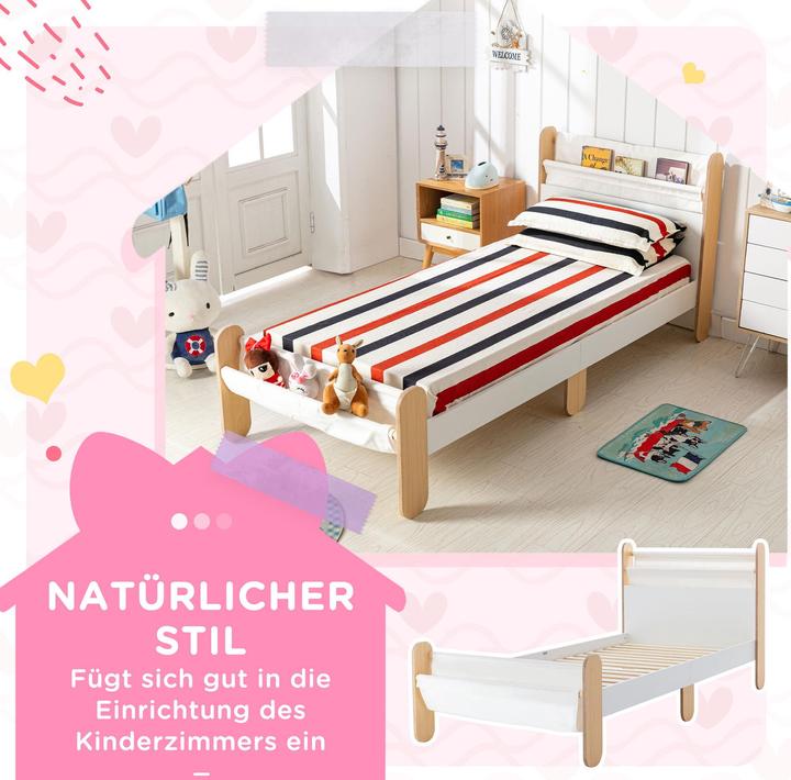 Actual product image Homcom Cot with child-friendly design