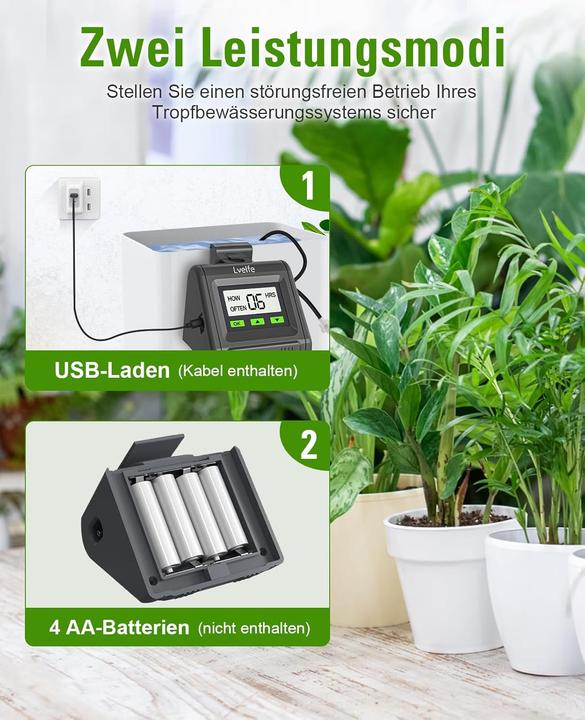 Produktbild Lvelfe Automatische Indoor-Bewässerung für 11 Pflanzen (Bewässerungsset)