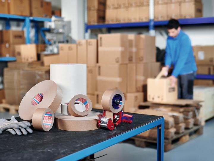 Produktbild tesa Verpackungsklebeband Papier pack® 4713 weiss Länge 50 m Breite 75 mm (75 mm)