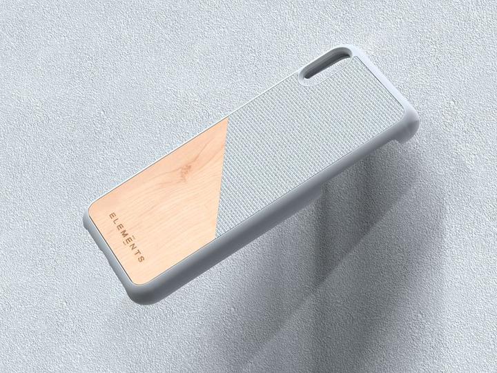 Produktbild Nordic Elements Original Helium - Iphone Xs Max Case with Real Maple Wood (Light Gray) (Apple iPhone XS Max)