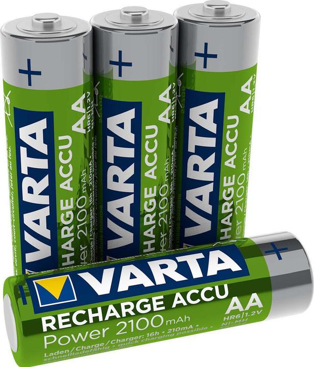 Produktbild Varta Recharge Accu Power (4 Stk., AA, 2100 mAh)