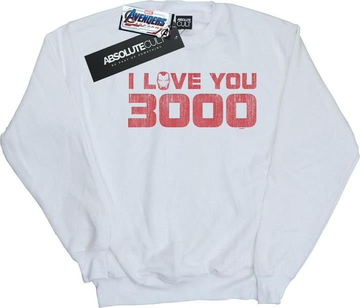 Mädchen Avengers Endgame I Love You 3000 Distressed Sweatshirt