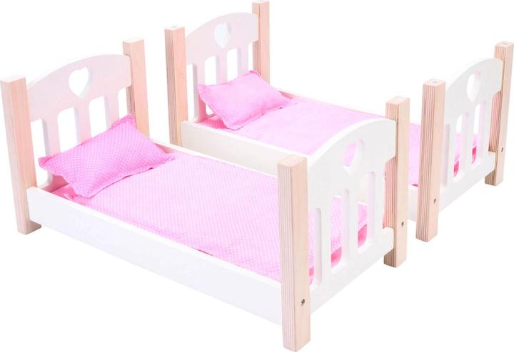 Produktbild Weible Puppen-Etagenbett rosa/weiss