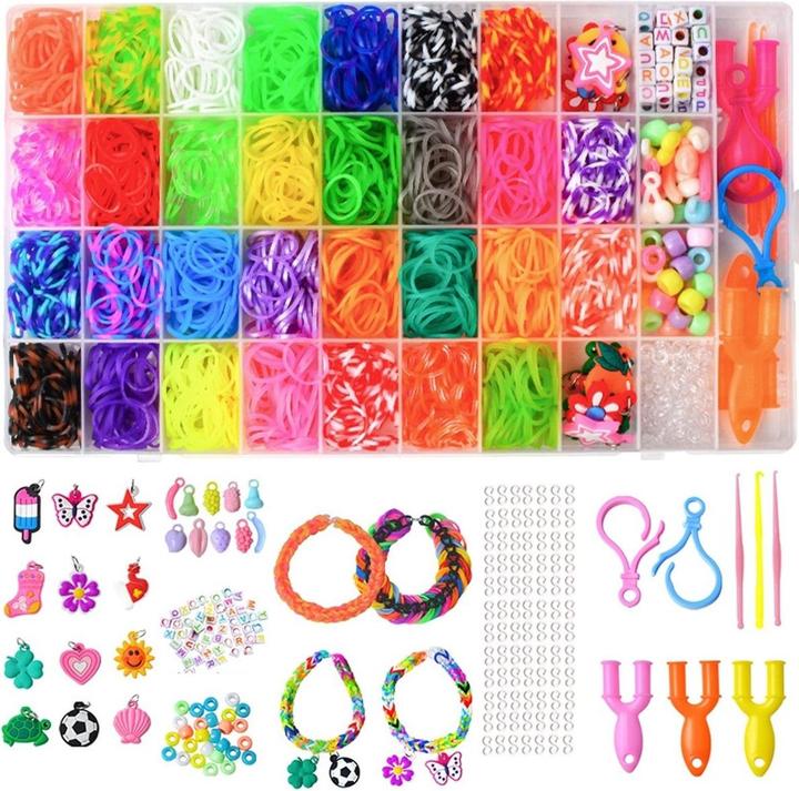 Actual product image König Design DIY rubber bands set Loom bands Friendship bracelet make your own bracelets