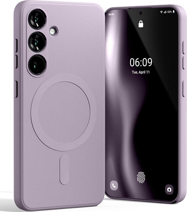 Immagine prodotto MagSafe Semi-Silicone Sam S25 S931 liliowy fiolet /lilac purple (Samsung Galaxy S25)