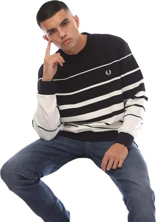 Immagine prodotto Fred Perry Felpa A Strisce Uomo (XS)