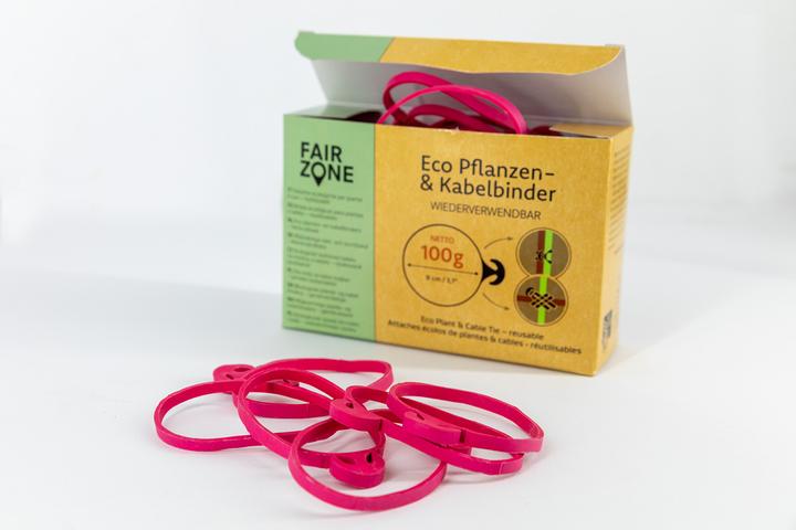 Produktbild Fair Zone Eco Kabel- und Pflanzenbinder aus Naturkautschuk - 100g - (8 cm)