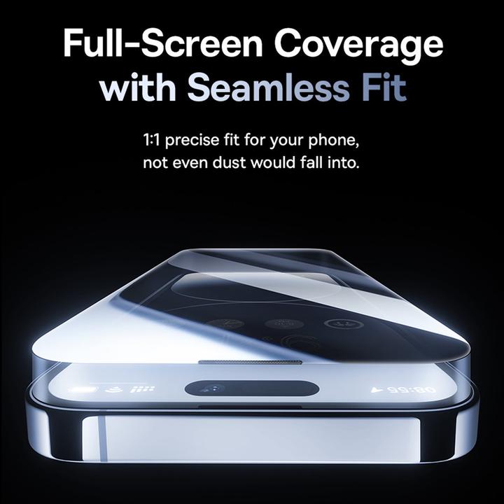 Produktbild Baseus Panzerglas mit Sichtschutz (1 Stück, Apple iPhone 15 Pro)