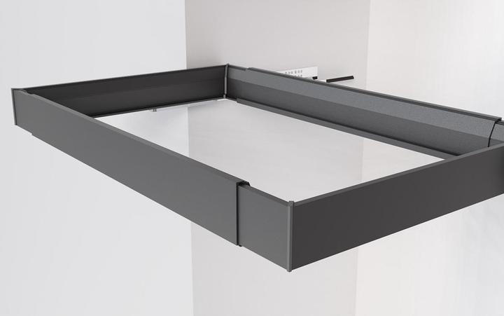 Actual product image Servetto Pull-out frame front/rear profile Papillon 560 - 800 mm anthracite (1 pcs.)