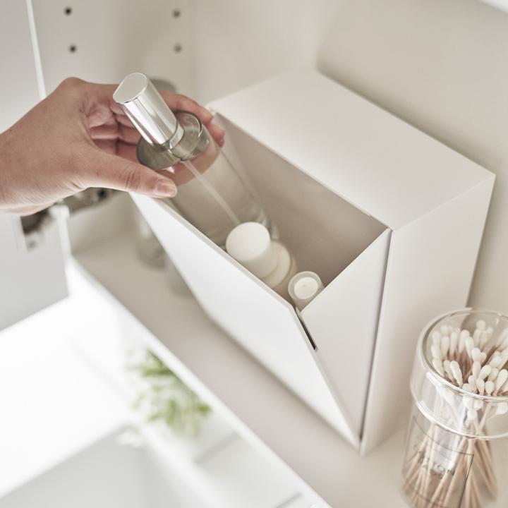 Actual product image Yamazaki Klebehaken-Aufbewahrungsbox TOWER