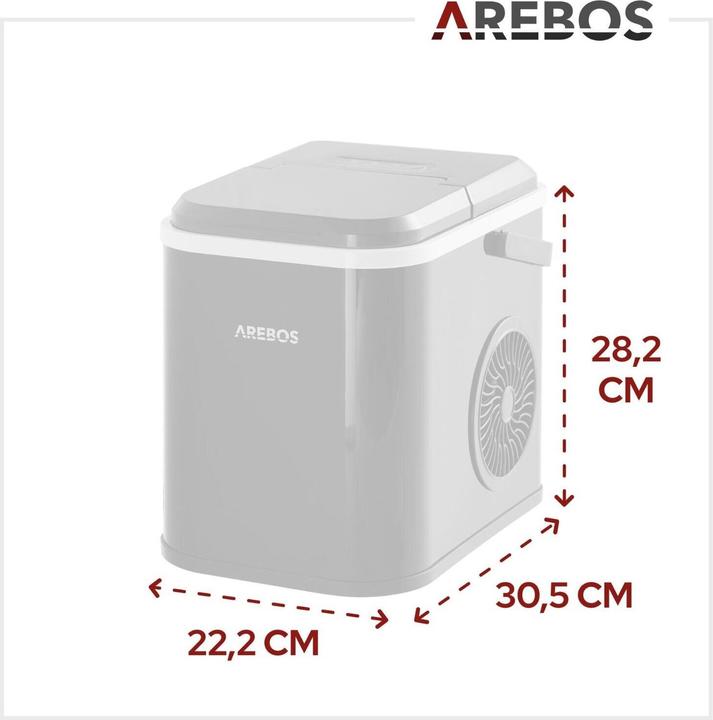 Actual product image Arebos Ice cube machine (CH plug)