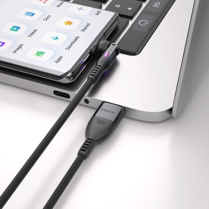 Actual product image Statik 360° rotatable USB-C to USB-C cable 3.0m (3 m, USB 3.0)