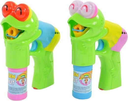 Produktbild Kögler Seifenblasenpistole Froggy, liegender Frosch, mit Licht und Musik, Blister, 15x7,5x19cm