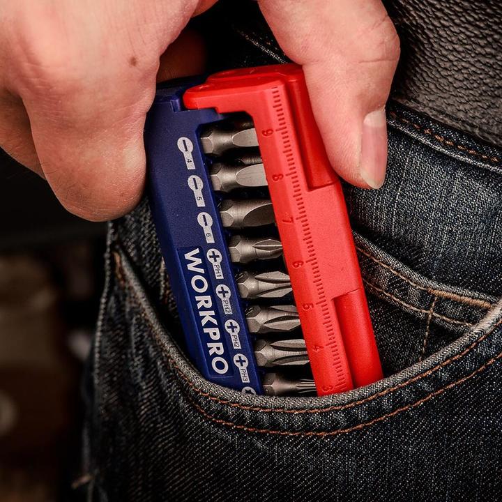 Actual product image Workpro Set of screwdriver tips 13 pieces