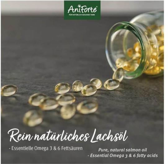 Produktbild AniForte Lachsöl Kapseln (Adult, 200 Stk., 0.50 g)