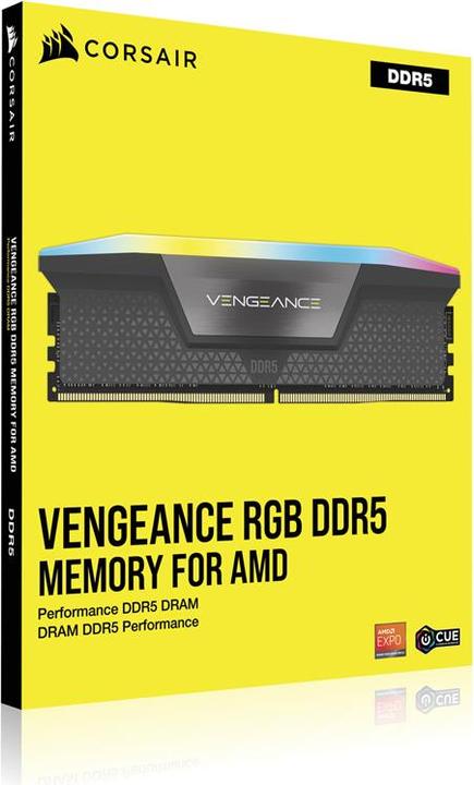 Immagine prodotto Corsair Vengeance RGB (2 x 16GB, 6000 MHz, RAM DDR5, DIMM)