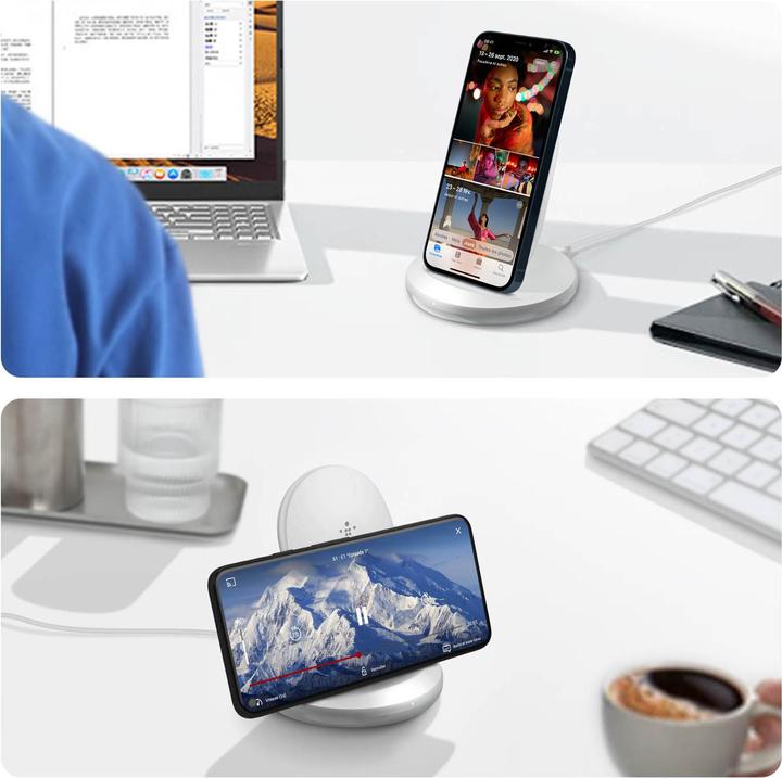 Productafbeelding Belkin Boost Charge Ladeständer, kompatibel mit QI-Geräten (15 W)