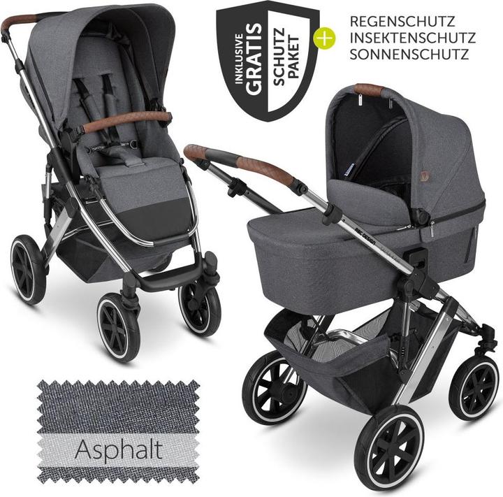Produktbild ABC Design Kombikinderwagen Kombi-Kinderwagen Salsa 4 Air - inkl. Babywanne &