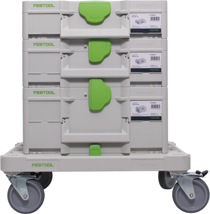 Produktbild Festool Rollbrett SYS-RB + Systainer SYS3 M 112 + M 137 + M 187