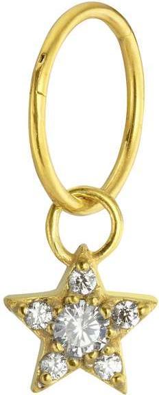 Bijouteria Ohrpiercing (Chirurgenstahl 316L, PVD Beschichtung (goldfarben), Kristall)