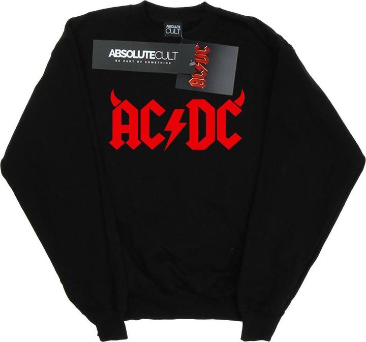 AC/DC Horns Logo Baumwolle Sweatshirt (4XL)