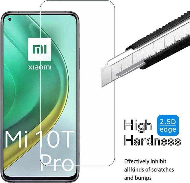 Produktbild Screenguard Xiaomi Mi 10T Pro Panzerglas Schutzfolie Case Friendly Design (1 Stück, Xiaomi Mi 10T Pro)