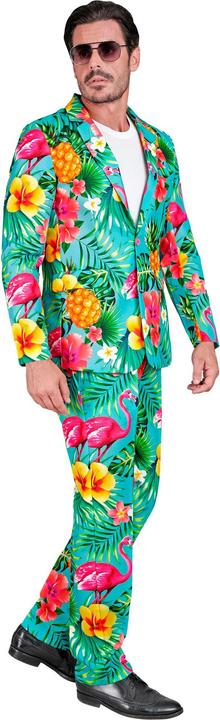 Produktbild Widmann Party Fashion Anzug mit Neon Flamingo Muster Jackett & Hose (M)