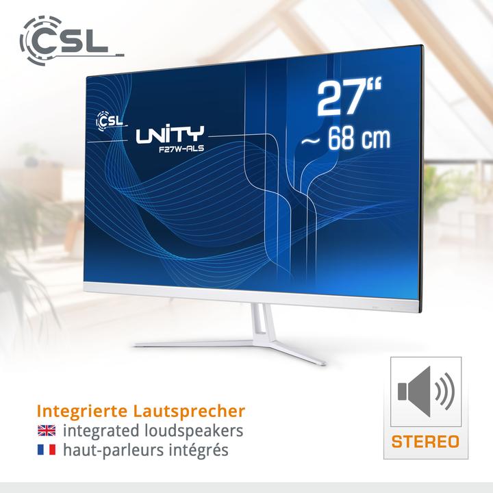 Produktbild CSL All-in-One-PC Unity F27W-ALS, QWERTZ Layout (DE) (32 GB, 2000 GB)