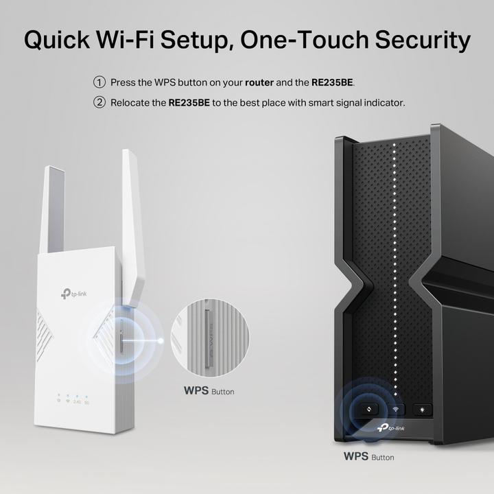 Actual product image TP-Link BE3600 Wi-Fi 7 Range ExtenderSPEED: 688 (2882 Mbit/s, 688 Mbit/s)