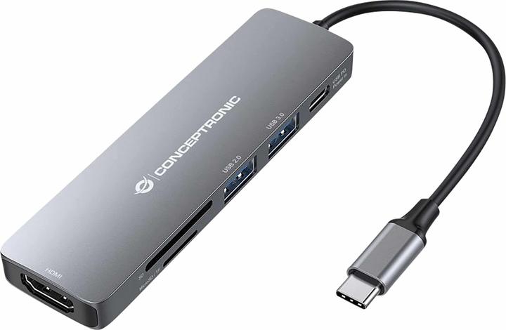 Conceptronic USB C zu (USB-C, 6 Ports)