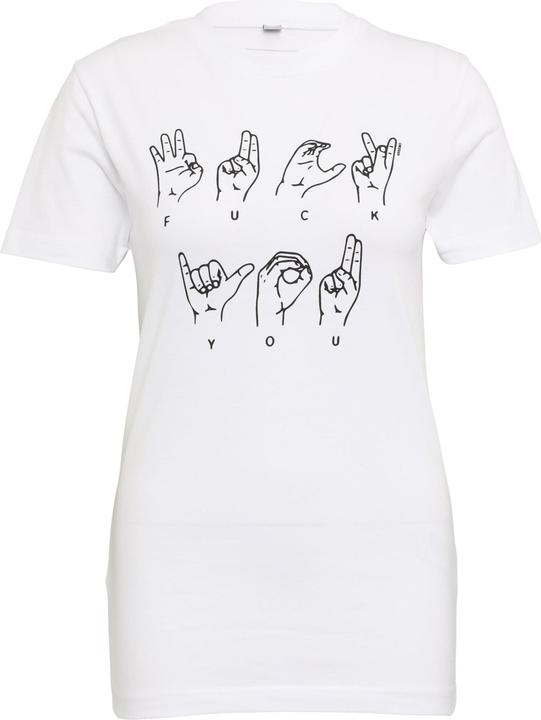 Actual product image Mister Tee Ladies FU Sign Language Tee (L)