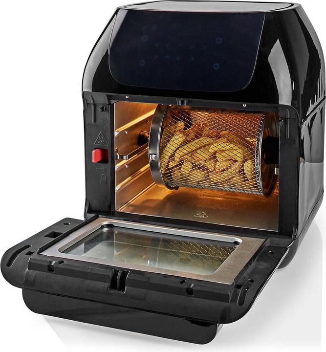 Produktbild Nedis Heissluft Friteuse 12 l Timer: 60 min Digital Schwarz (EU-Stecker)