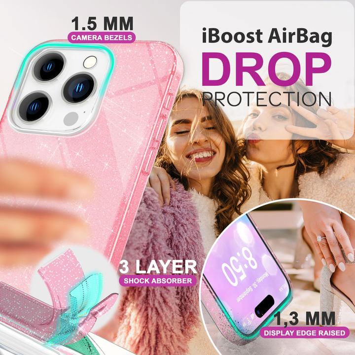 Immagine prodotto Nalia Copertina ibrida glitterata (Apple iPhone 16 Pro)