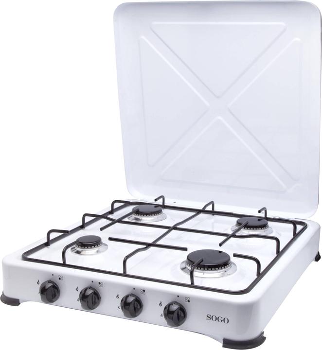 Image du produit Sogo 4 BURNERS GAS STOVE puissance 1.85+2X1.5+1.0KW Consommation 134+2X109+72GR/H