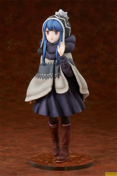 Actual product image Hobby Stock Laid-Back Camp Statue 1/7 Rin Shima Lake Shibire Camping Ver. 22 cm