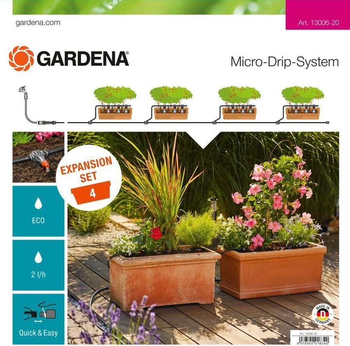 Gardena MDS Erweiterungsset Pflanztröge (Tropfbewässerung Set)