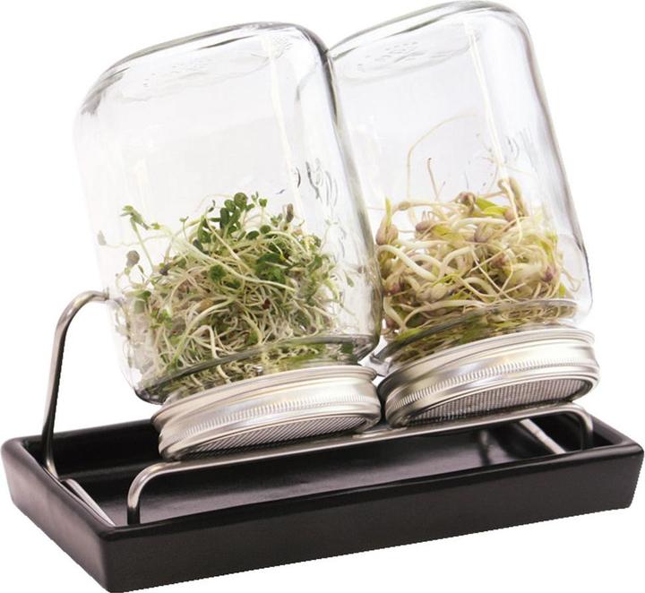 Eschenfelder Sprossenglas 1000 ml 2er-Set