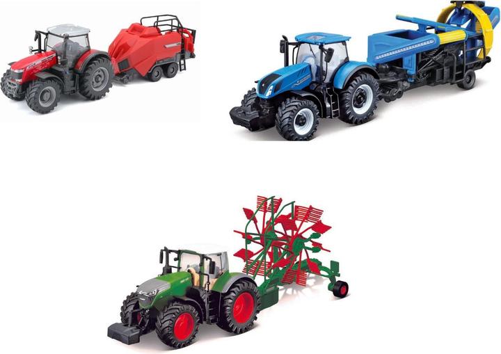 Actual product image Bburago Ass.To Trattori Con Rimorchio - 10 cm