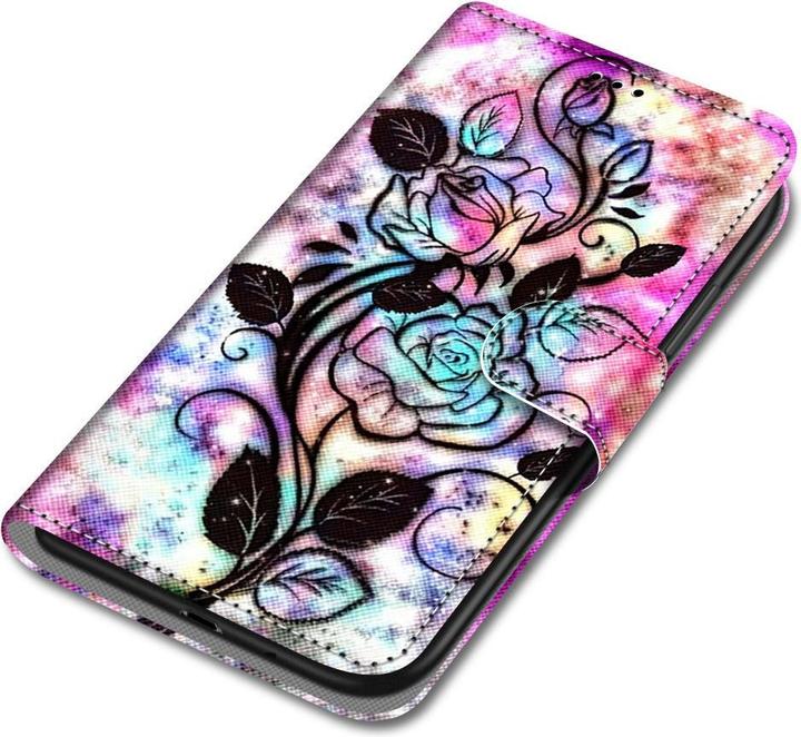 Produktbild Cover-Discount iPhone 13 mini - Lederetui Hülle Black Rose (Apple iPhone 13 mini)