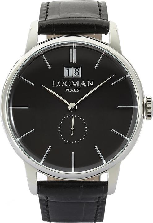 Locman Italy Herrenuhr 1960 Big Date schwarz Ref. 0252 (Analoguhr, 41 mm)