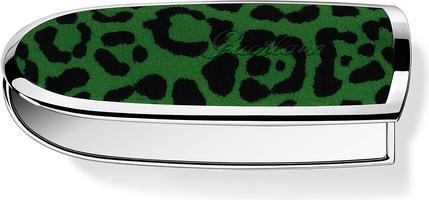 Actual product image Guerlain Rouge G 23 Xmas Lips Case Feline Fantasy (Green, Silver, Black)