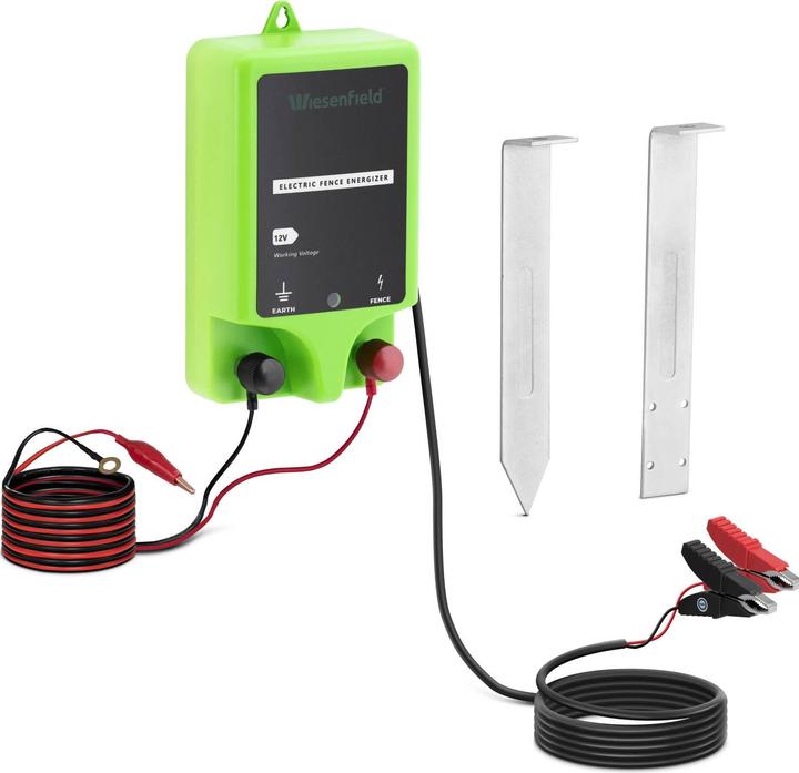 Produktbild Wiesenfield Weidzaungerät Elektrozaungerät 12 V Batterie Weidebedarf 10 km 1 J
