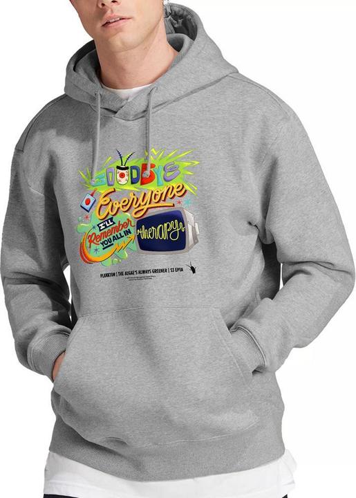 Immagine prodotto Spongebob Squarepants Therapy Felpa con Cappuccio Plankton Uomo (L)