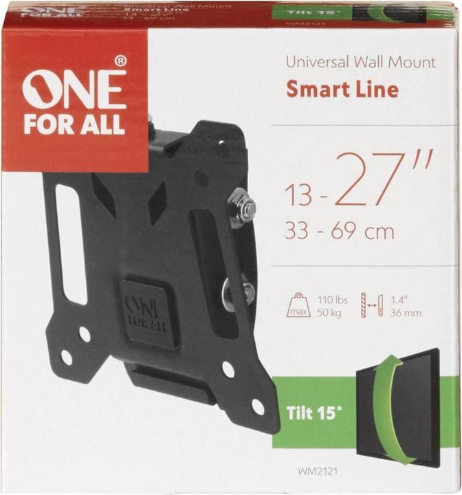 Productafbeelding One for All Slimme WM2121 (Muur, 27", 50 kg)