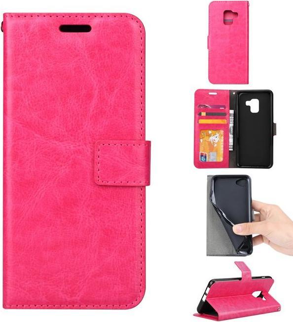 Produktbild MU Classic Crazy Horse Leder Bookcover Hülle (Samsung Galaxy A8 (2018))