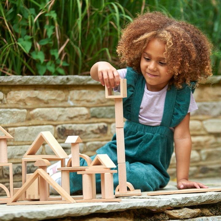 Image du produit TickiT Ensemble de 40 colonnes en bois rondes